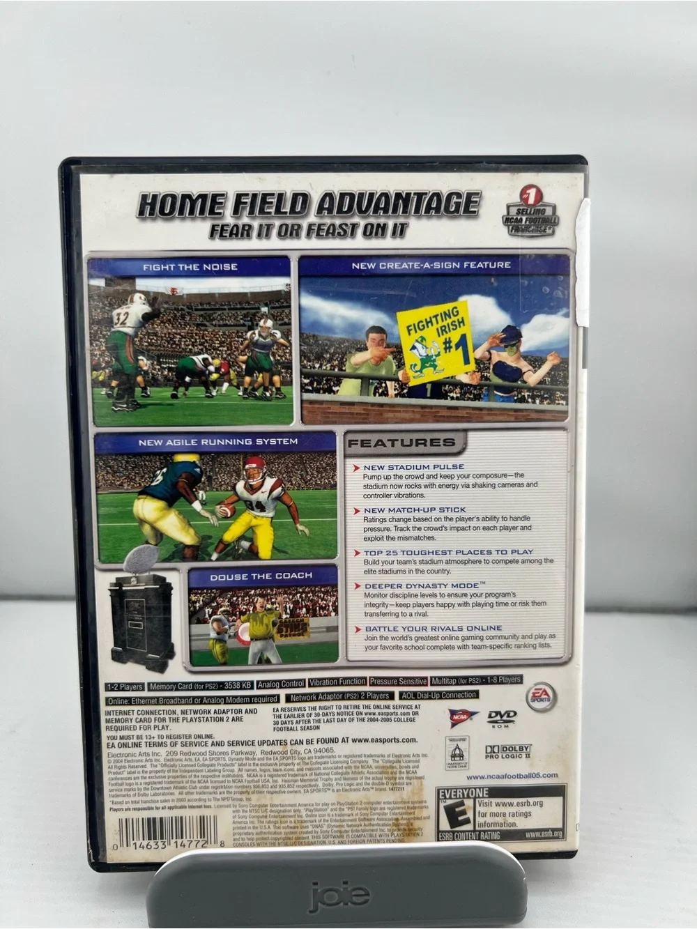 📀PlayStation 2 - EA Sports NCAA Football 2005 (Blue/Gold)